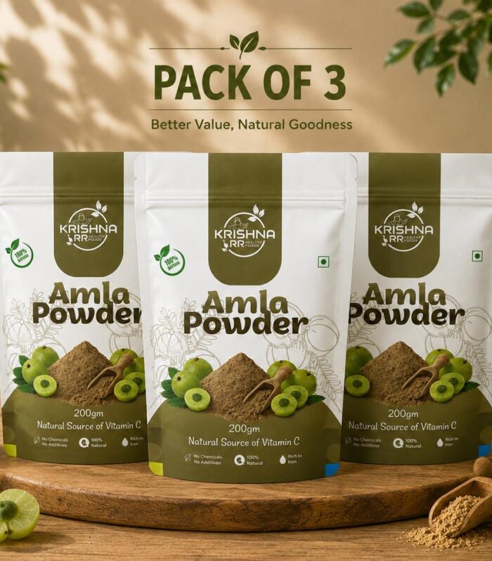 Organic Amla Powder 600g Pack of 3