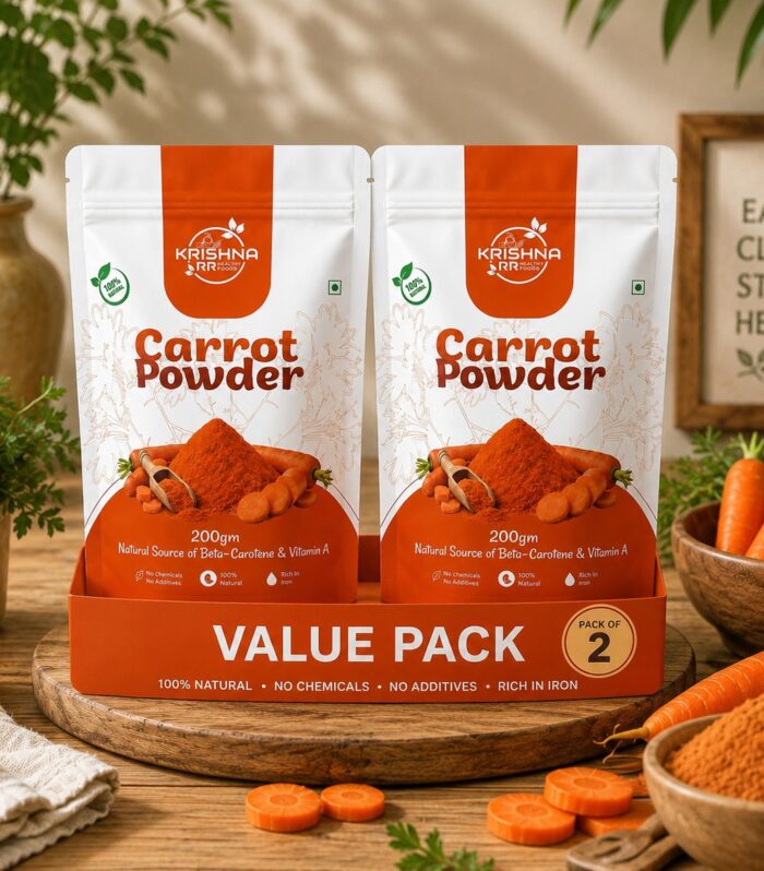 Organic Carrot Powder 400g Pack of 2
